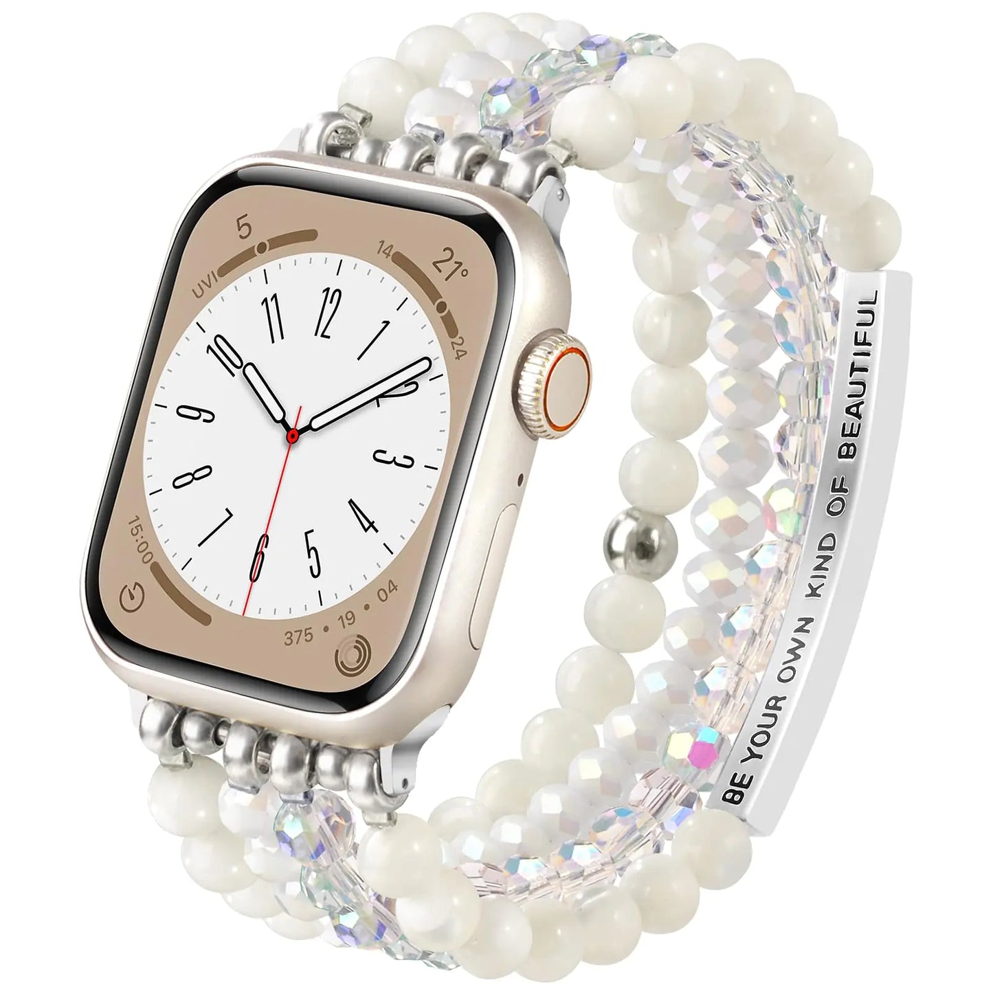 Mother of Pearl Boho Beaded Apple Watch Strap
