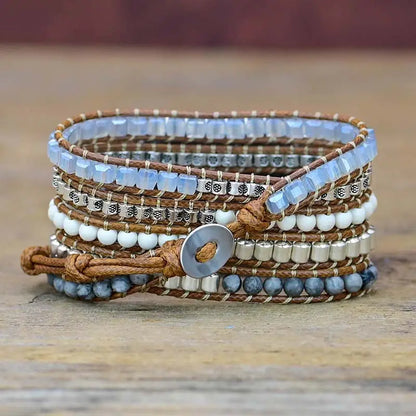 Amethyst Boho Beaded Apple Watch Strap